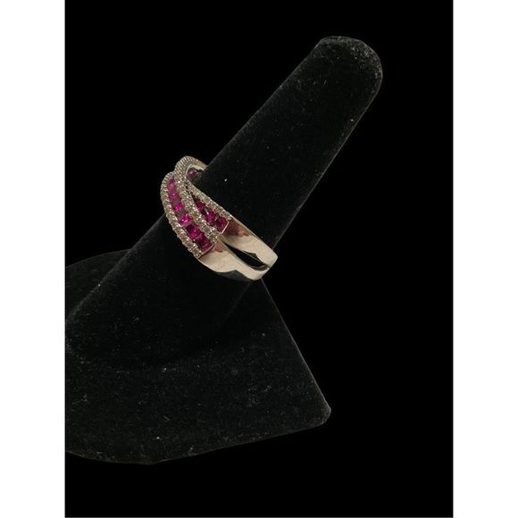 Natural Ruby Diamond Ring - Picture 6 of 13